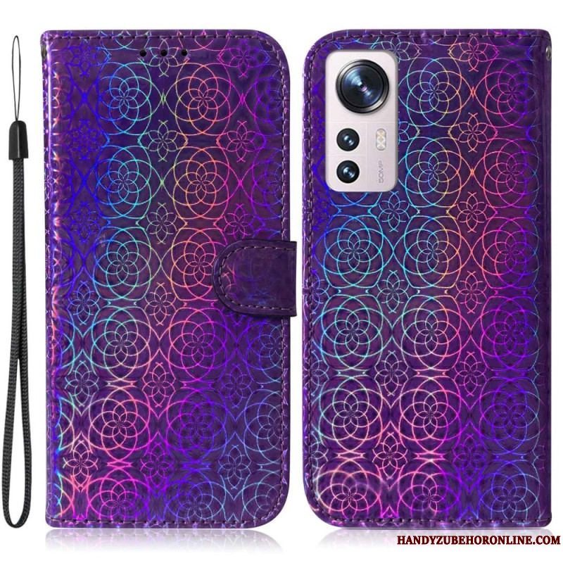 Flip Cover Xiaomi 12 / 12X Disco-stil