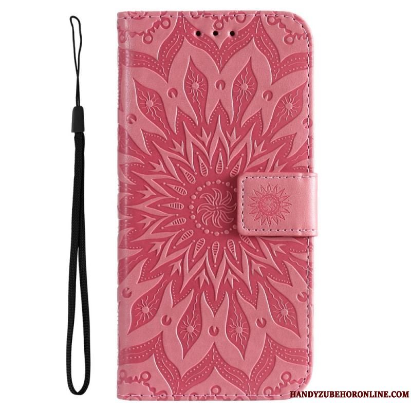 Flip Cover Xiaomi 12 Lite Mandala Sun Med Snor