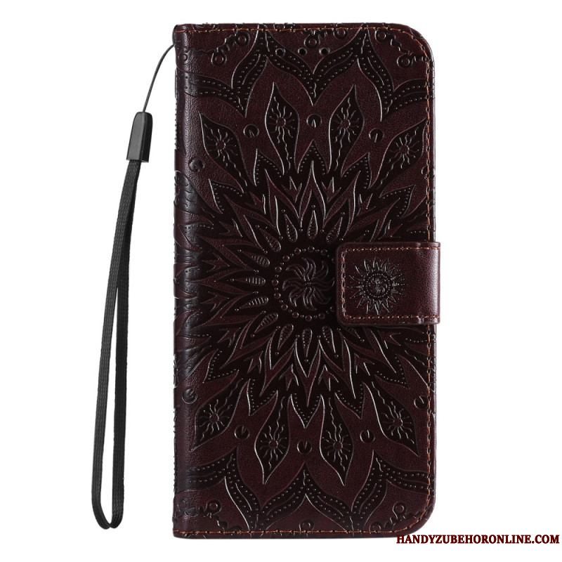 Flip Cover Xiaomi 12 Lite Mandala Sun Med Snor