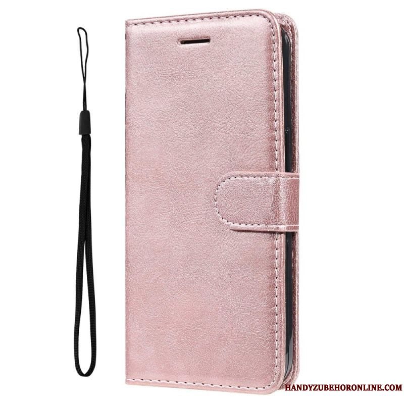 Flip Cover Xiaomi 12 Lite Med Snor Almindelig Med Rem