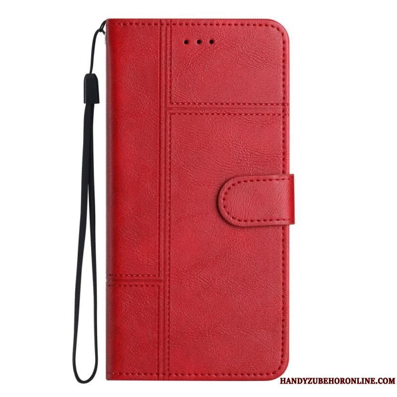 Flip Cover Xiaomi 12 Lite Med Snor Strappy Business Style