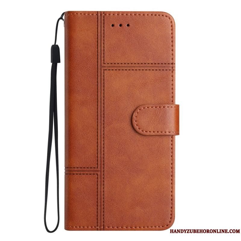 Flip Cover Xiaomi 12 Lite Med Snor Strappy Business Style
