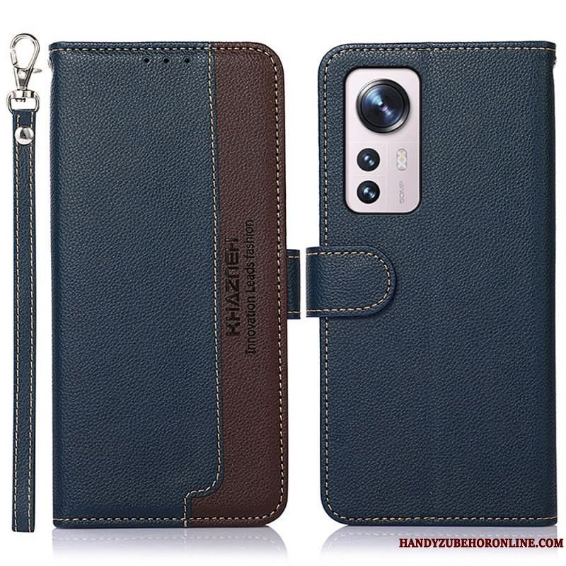 Flip Cover Xiaomi 12 Pro Lychee Style Rfid Khazneh