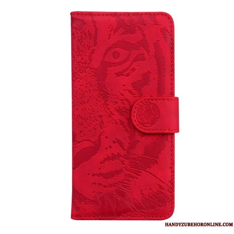 Flip Cover Xiaomi 12 Pro Tiger Fodaftryk