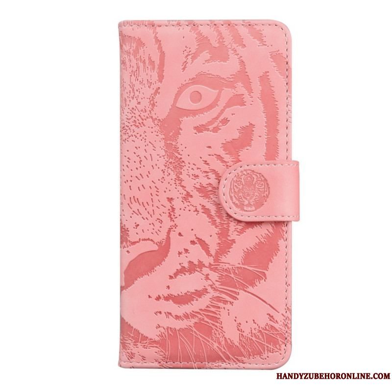 Flip Cover Xiaomi 12 Pro Tiger Fodaftryk