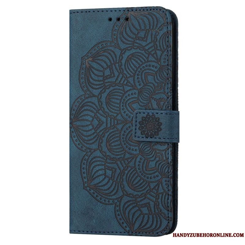 Flip Cover Xiaomi 12T / 12T Pro Med Snor Strappy Barok Mandala