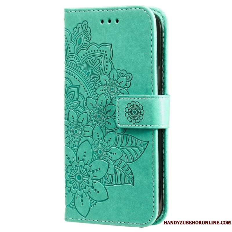 Flip Cover Xiaomi 12T / 12T Pro Med Snor Strappy Mandala