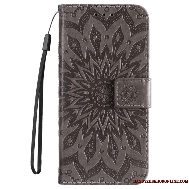 Flip Cover Xiaomi 12T / 12T Pro Med Snor Strappy Mandala