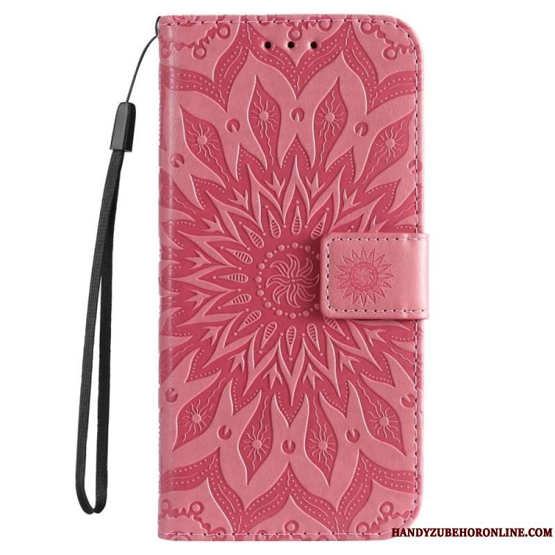 Flip Cover Xiaomi 12T / 12T Pro Med Snor Strappy Mandala