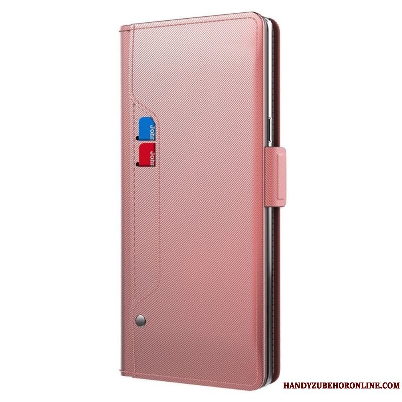 Flip Cover Xiaomi 13 Aftageligt Spejl Og Kortholder