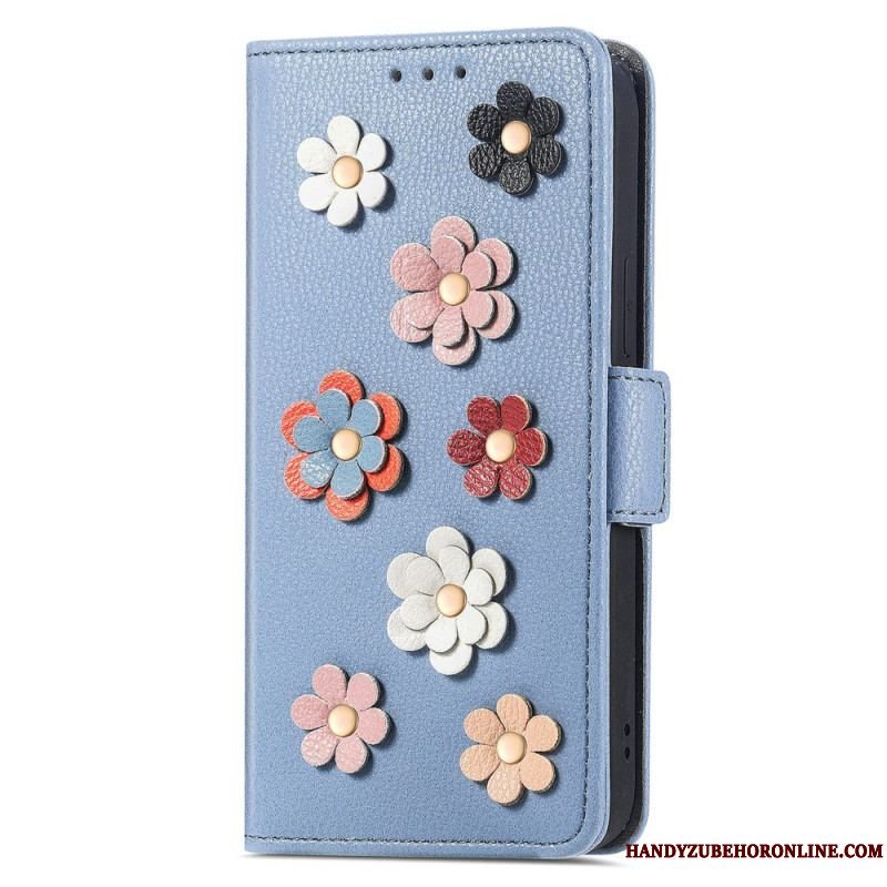 Flip Cover Xiaomi 13 Dekorative Blomster