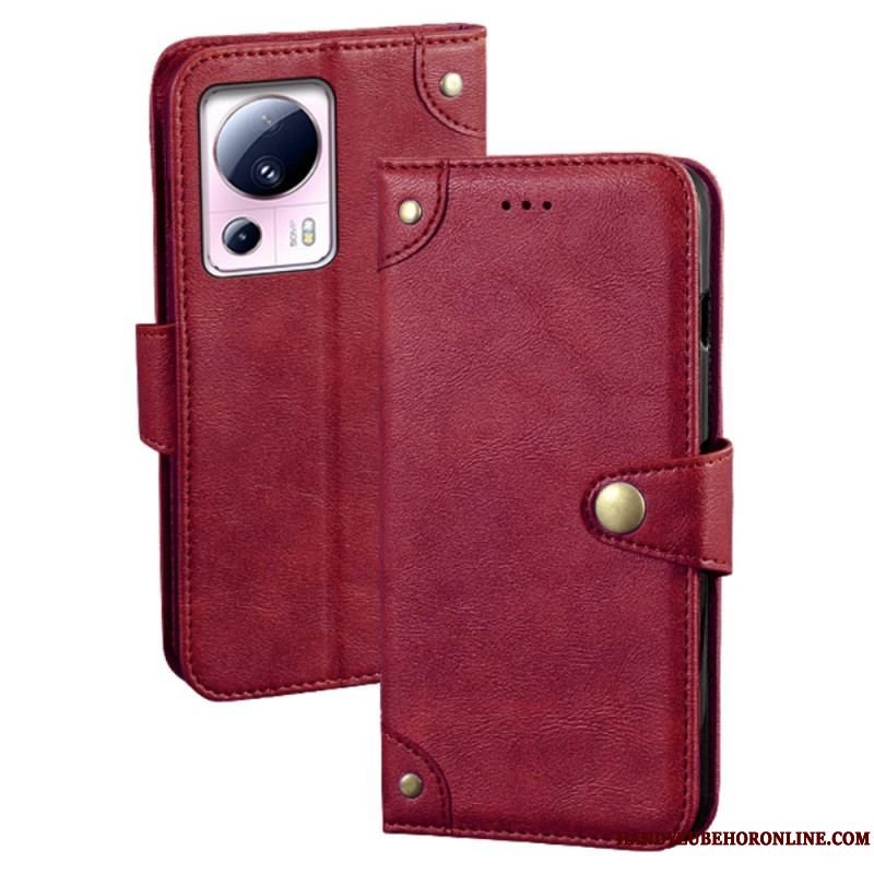 Flip Cover Xiaomi 13 Lite Vintage Idewei