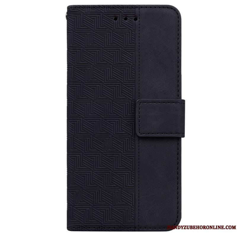 Flip Cover Xiaomi 13 Med Snor Strappy Mønster