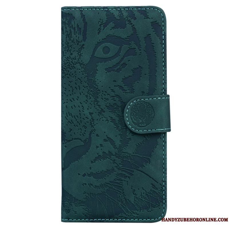 Flip Cover Xiaomi 13 Pro Med Snor Strappy Tiger Print