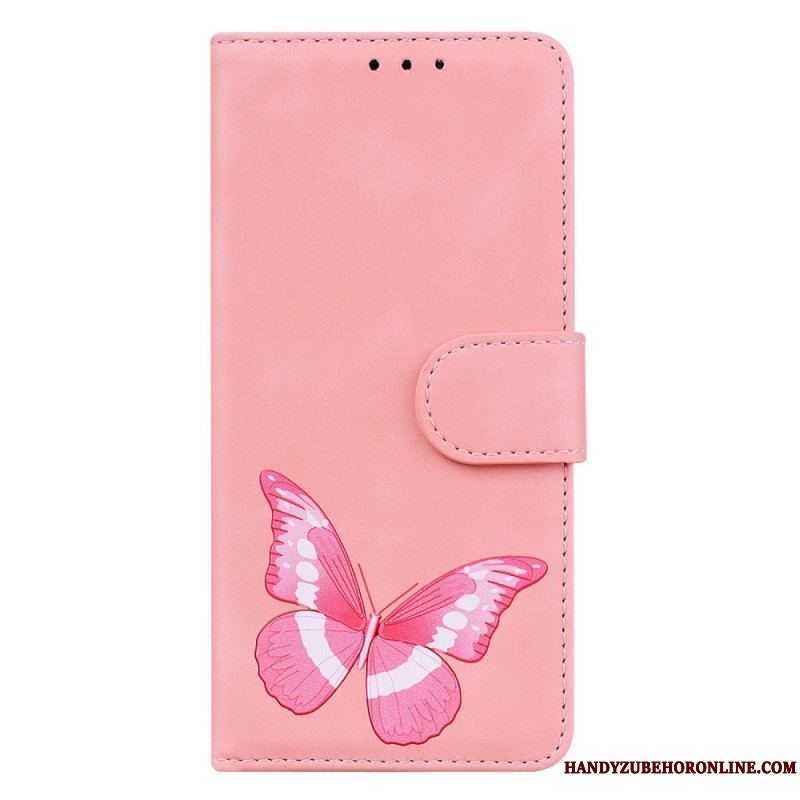 Flip Cover Xiaomi 13 Sommerfugle Design