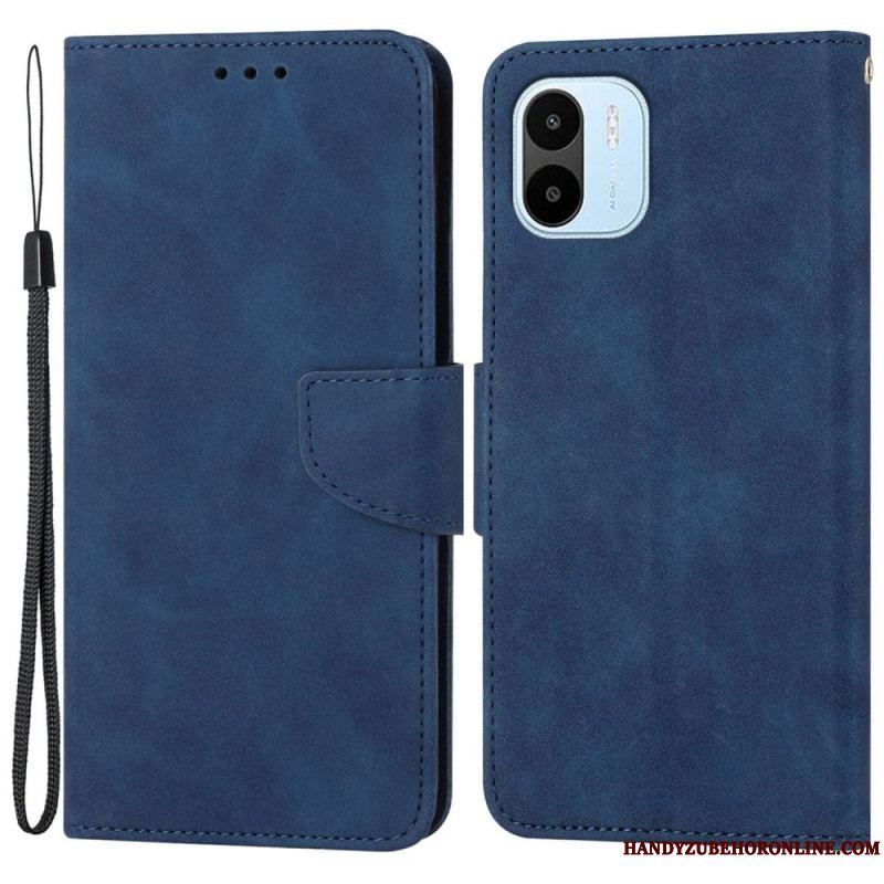 Flip Cover Xiaomi Redmi A1 Ensfarvet Snor