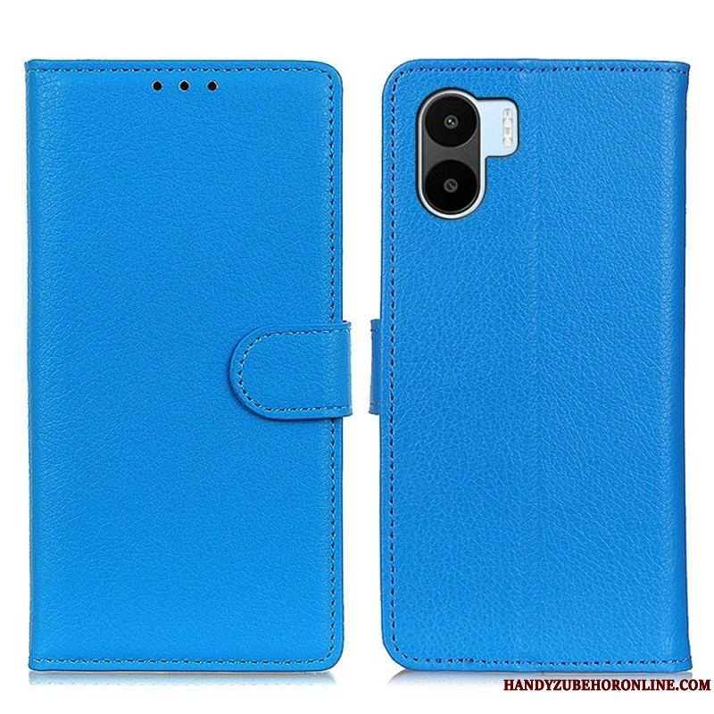 Flip Cover Xiaomi Redmi A1 Litchi Imiteret Læder