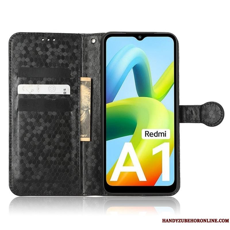 Flip Cover Xiaomi Redmi A1 Med Snor 3d Mønster Strappy