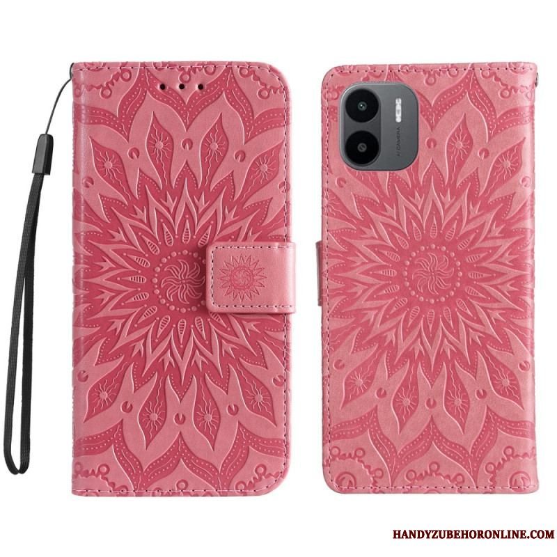 Flip Cover Xiaomi Redmi A1 Med Snor Thong Sun