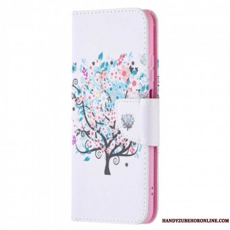 Flip Cover Xiaomi Redmi Note 10 / 10S Blomstret Træ