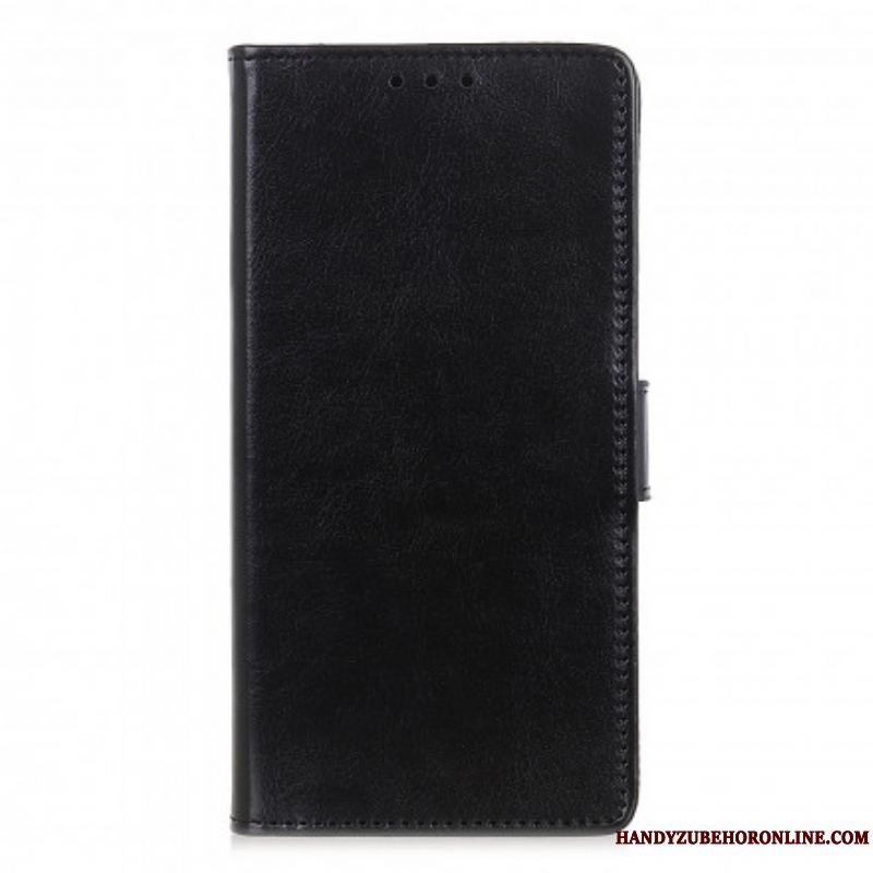 Flip Cover Xiaomi Redmi Note 10 / 10S Enkel Skinnende Lædereffekt