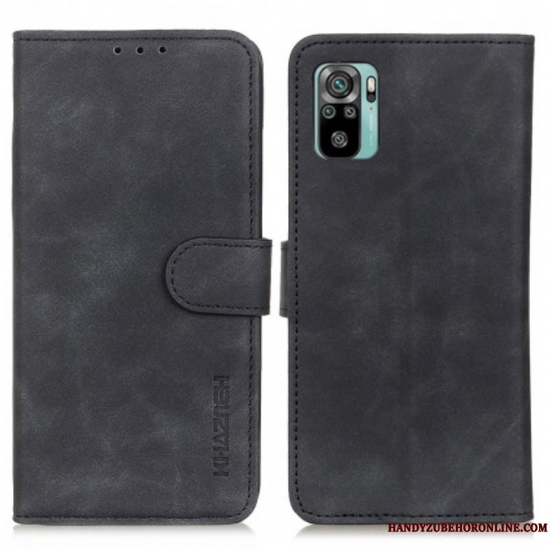 Flip Cover Xiaomi Redmi Note 10 / 10S Khazneh Vintage Lædereffekt