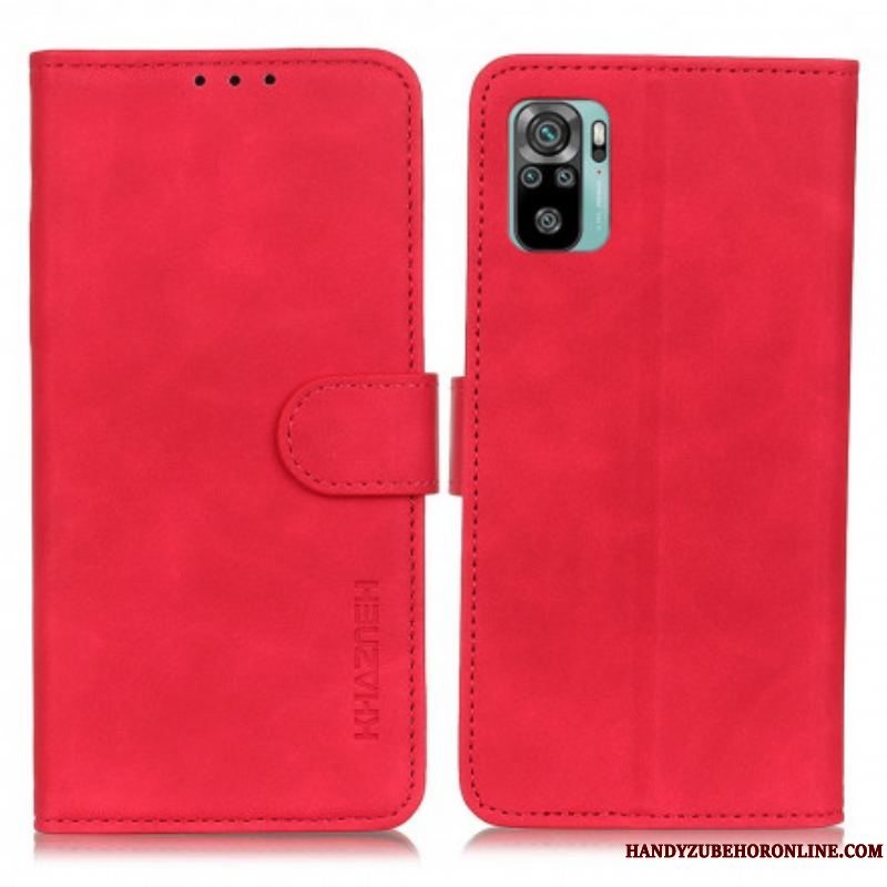 Flip Cover Xiaomi Redmi Note 10 / 10S Khazneh Vintage Lædereffekt