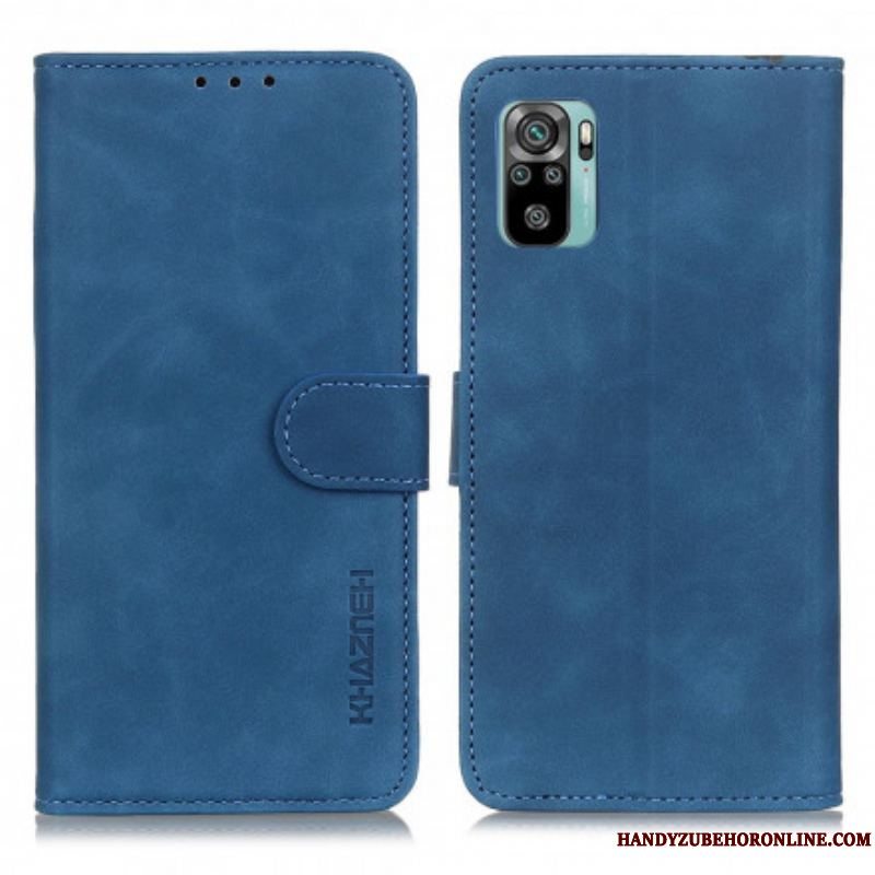 Flip Cover Xiaomi Redmi Note 10 / 10S Khazneh Vintage Lædereffekt