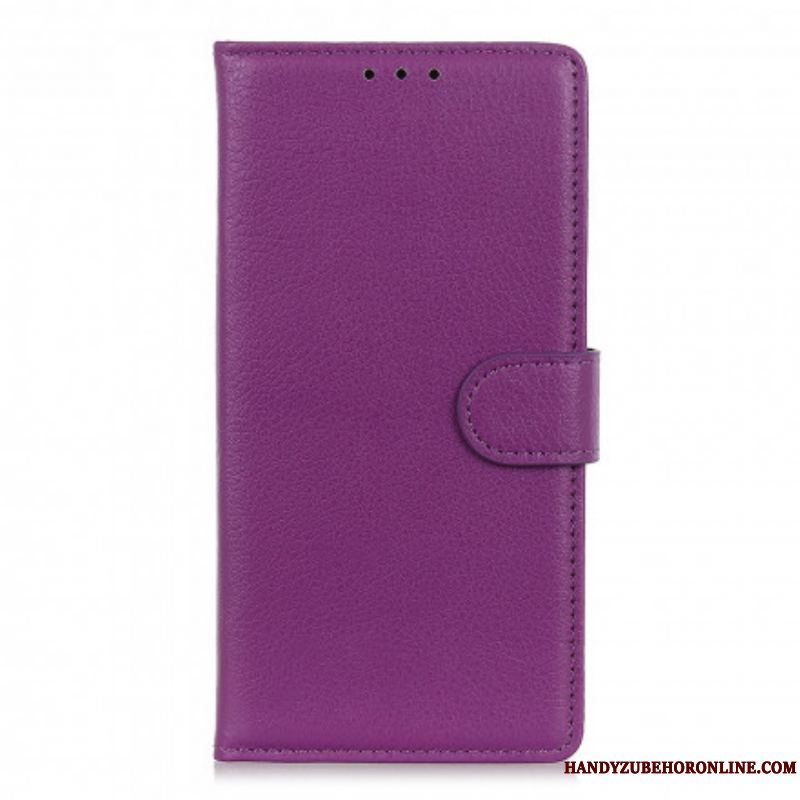 Flip Cover Xiaomi Redmi Note 10 / 10S Premium Litchi-lædereffekt