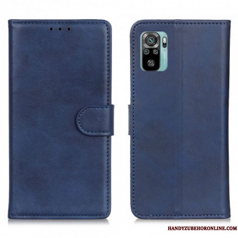 Flip Cover Xiaomi Redmi Note 10 / 10S Retro Mat Lædereffekt