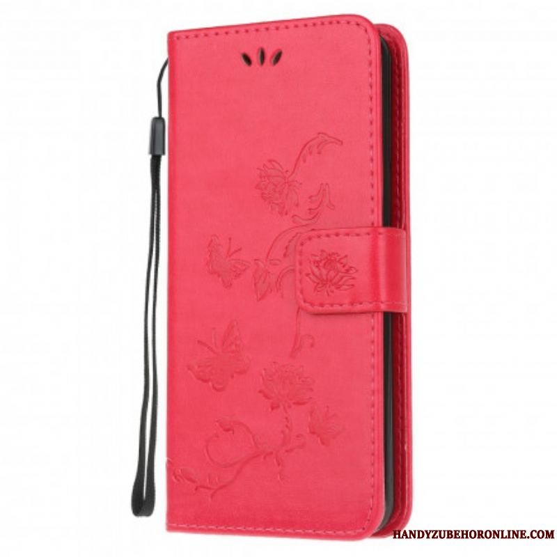 Flip Cover Xiaomi Redmi Note 10 / 10S Sommerfugle Og Blomster