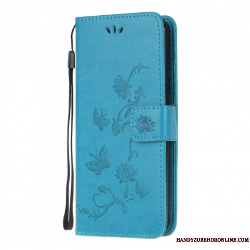 Flip Cover Xiaomi Redmi Note 10 / 10S Sommerfugle Og Blomster