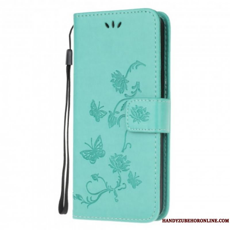 Flip Cover Xiaomi Redmi Note 10 / 10S Sommerfugle Og Blomster