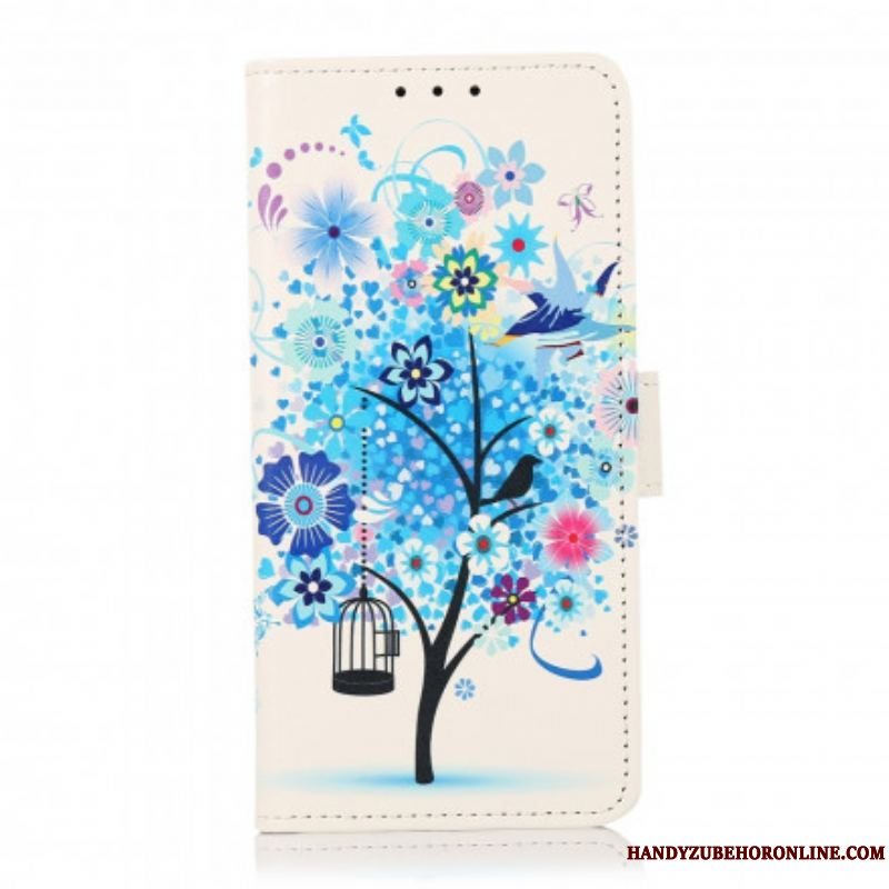 Flip Cover Xiaomi Redmi Note 10 5G Blomstrende Træ