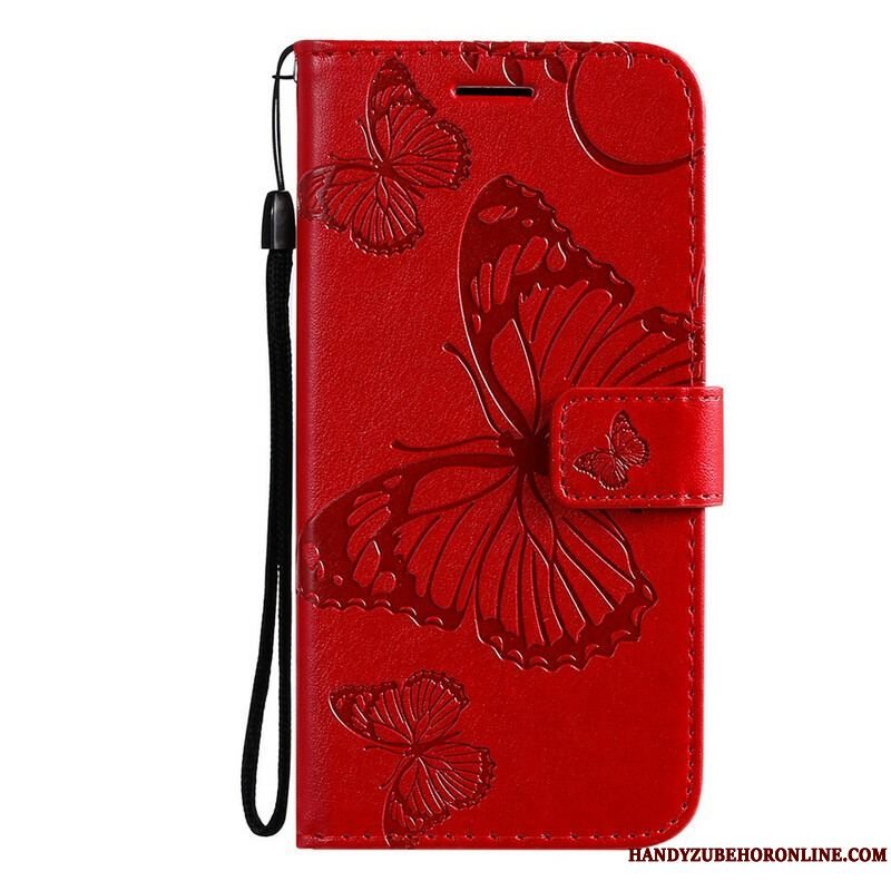 Flip Cover Xiaomi Redmi Note 10 5G Kæmpe Sommerfugle