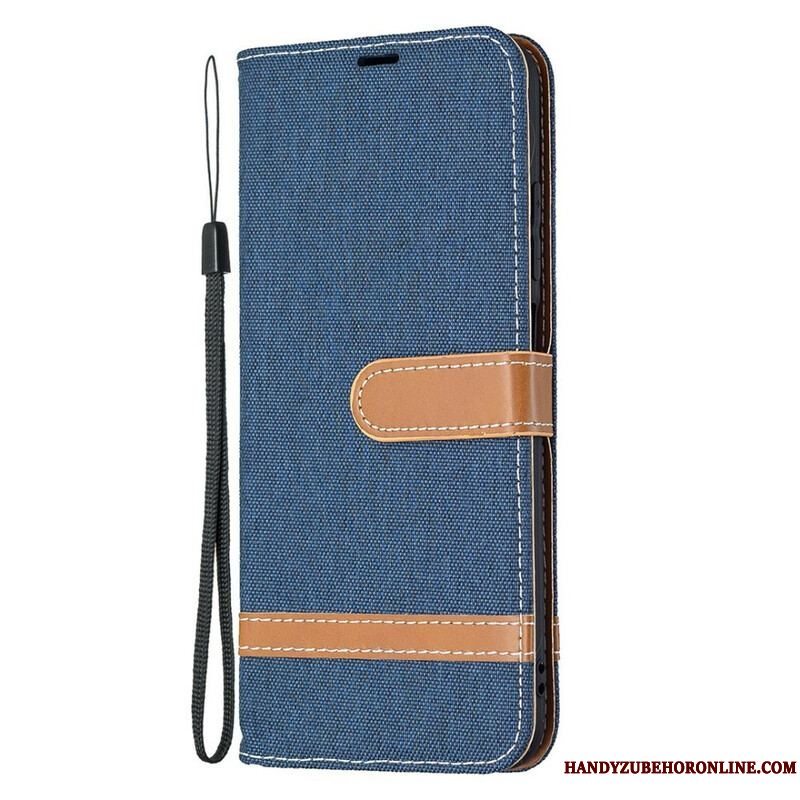 Flip Cover Xiaomi Redmi Note 10 5G Med Snor Rem Stof