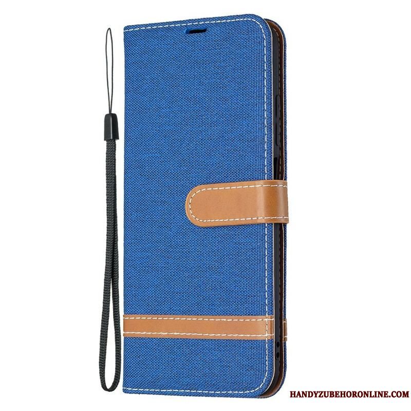 Flip Cover Xiaomi Redmi Note 10 5G Med Snor Rem Stof