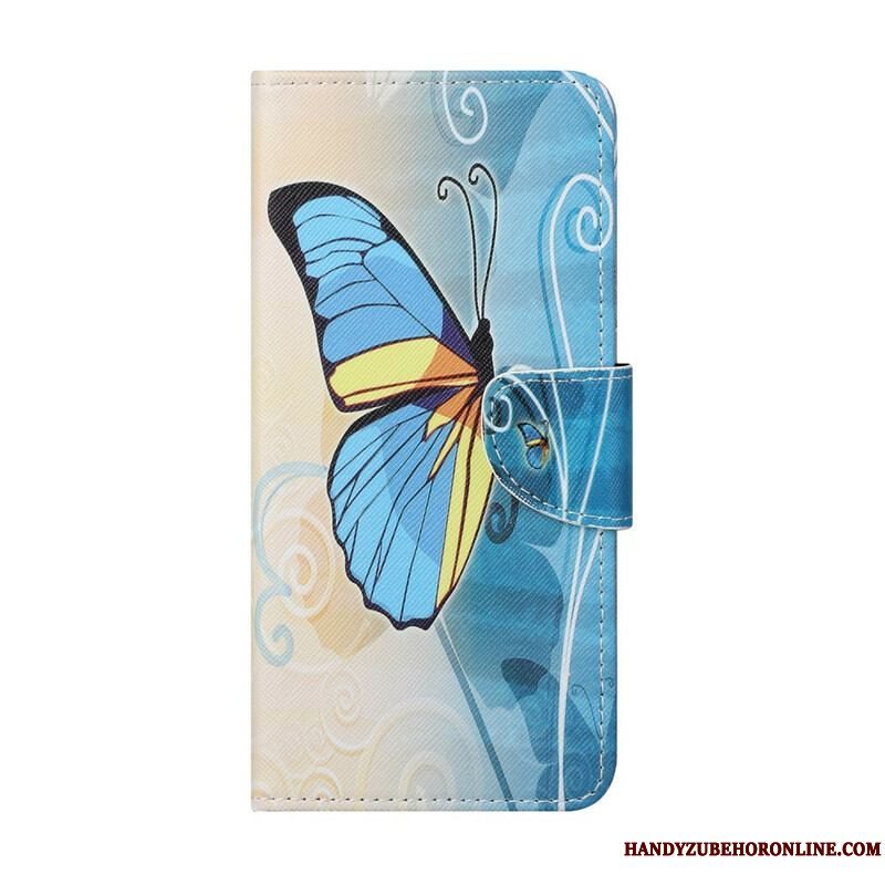 Flip Cover Xiaomi Redmi Note 10 5G Sommerfugle