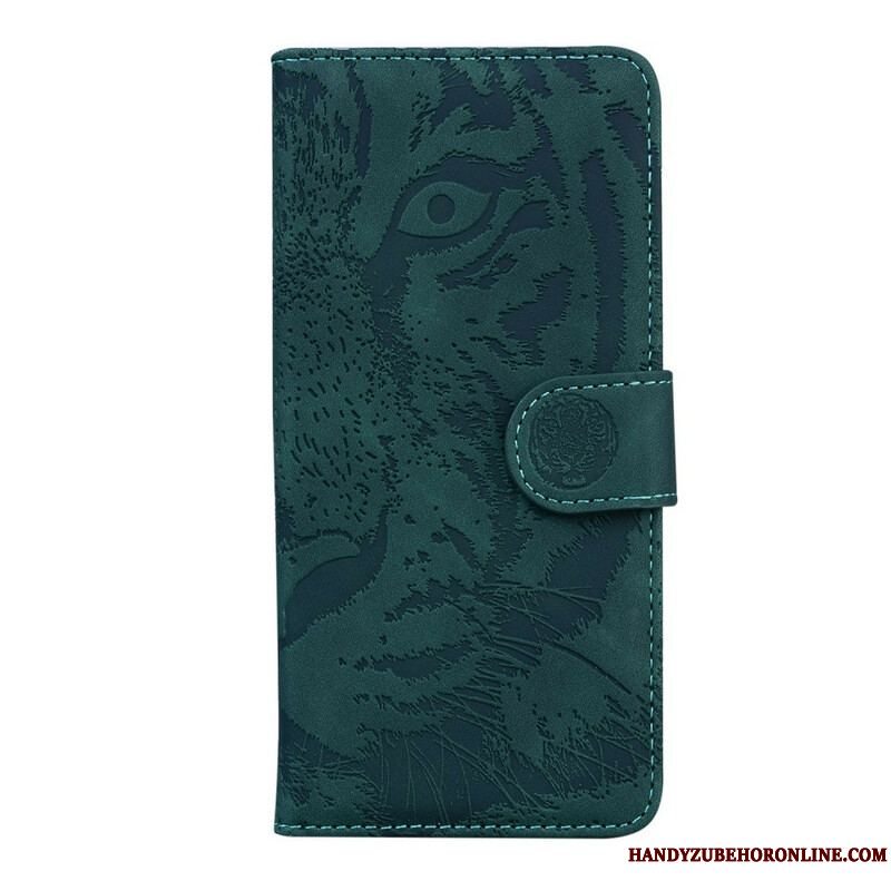 Flip Cover Xiaomi Redmi Note 10 5G Tiger Ansigtsprint