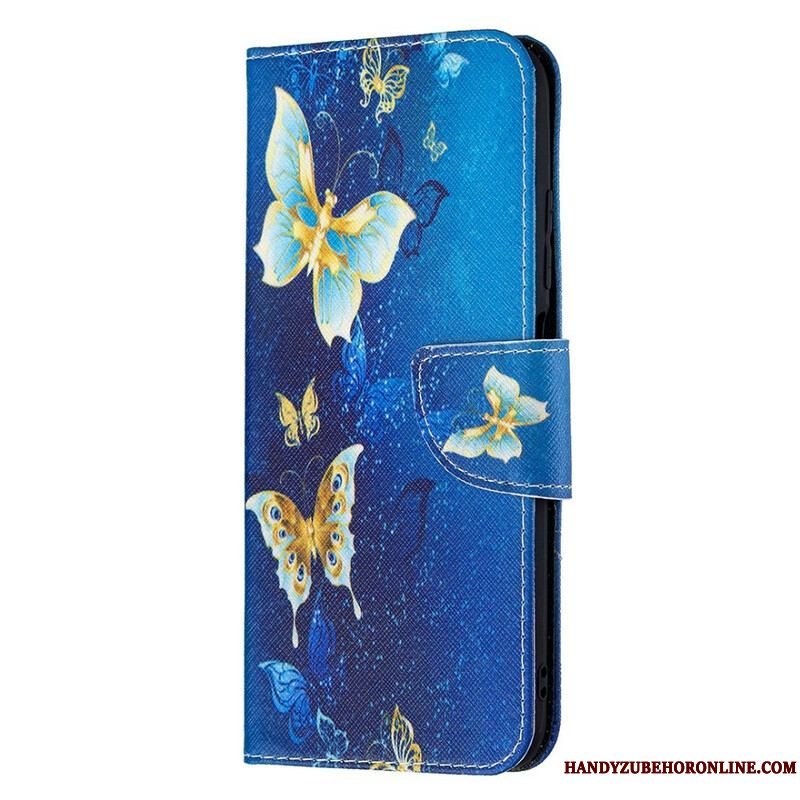 Flip Cover Xiaomi Redmi Note 10 5G Utrolige Sommerfugle