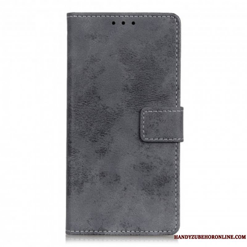 Flip Cover Xiaomi Redmi Note 10 5G Vintage Lædereffekt