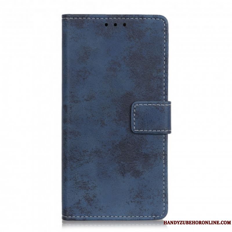 Flip Cover Xiaomi Redmi Note 10 5G Vintage Lædereffekt