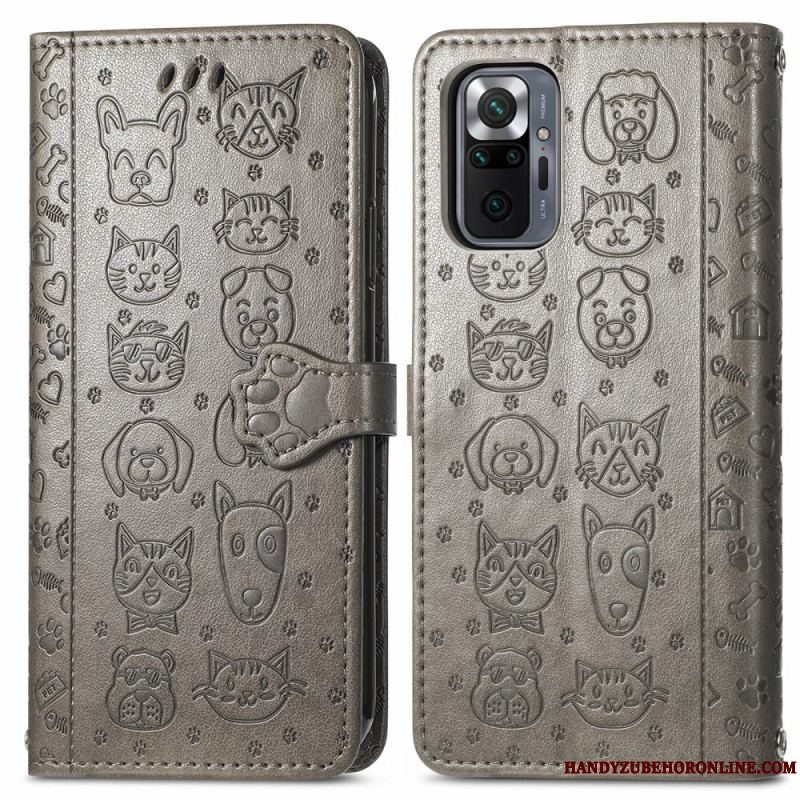 Flip Cover Xiaomi Redmi Note 10 Pro Animerede Dyr