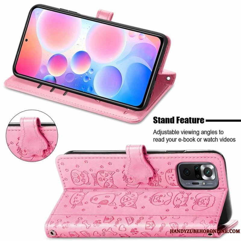 Flip Cover Xiaomi Redmi Note 10 Pro Animerede Dyr