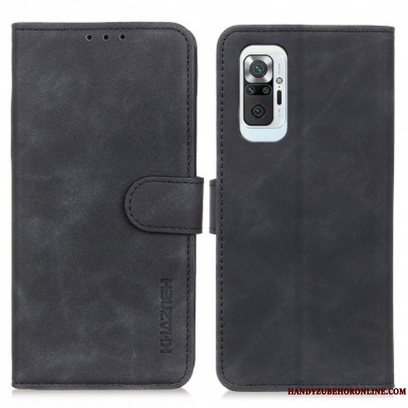 Flip Cover Xiaomi Redmi Note 10 Pro Khazneh Vintage Lædereffekt