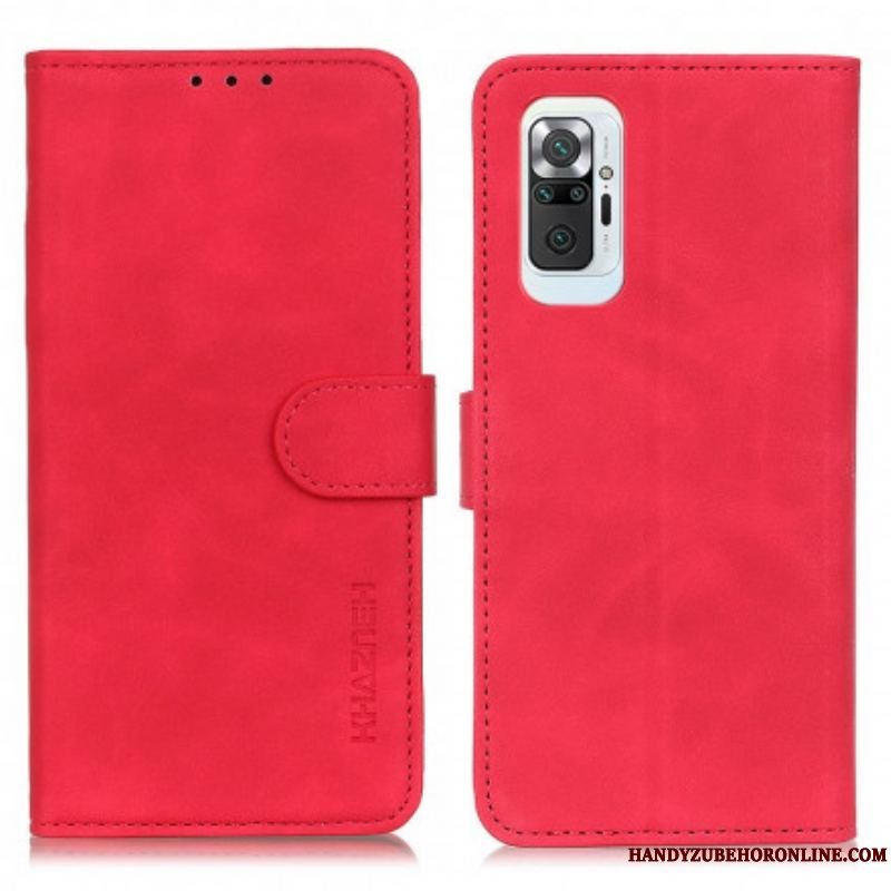 Flip Cover Xiaomi Redmi Note 10 Pro Khazneh Vintage Lædereffekt