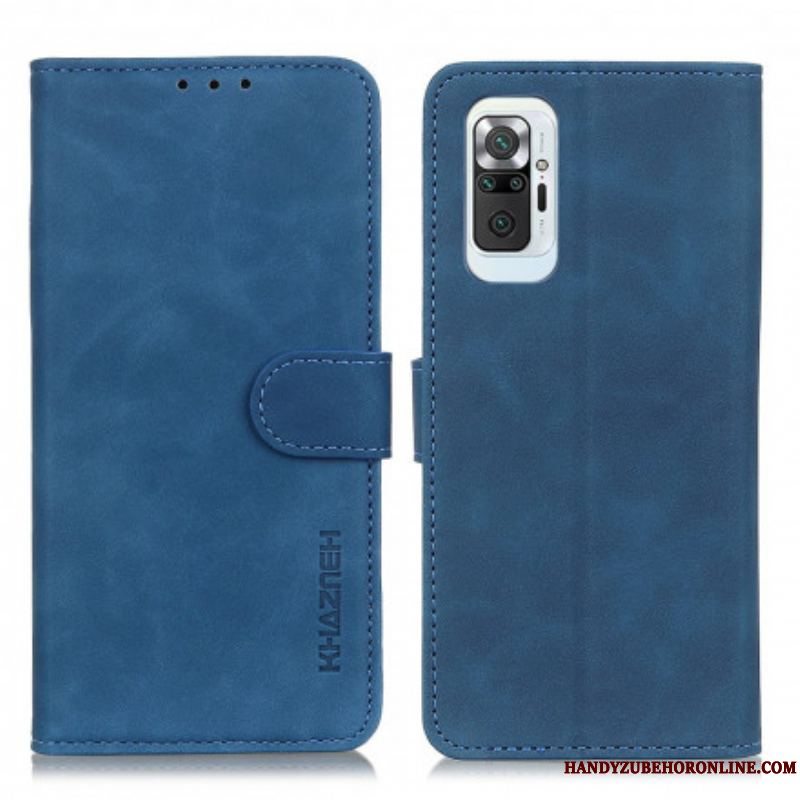 Flip Cover Xiaomi Redmi Note 10 Pro Khazneh Vintage Lædereffekt