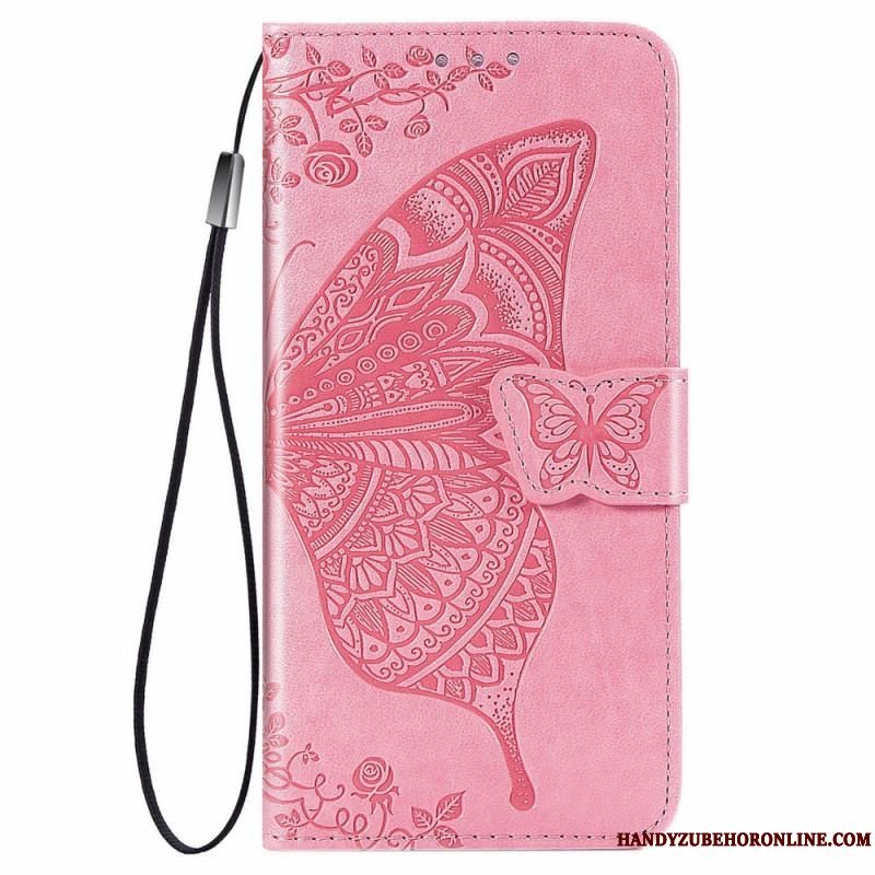 Flip Cover Xiaomi Redmi Note 11 / 11S Halv Sommerfugl