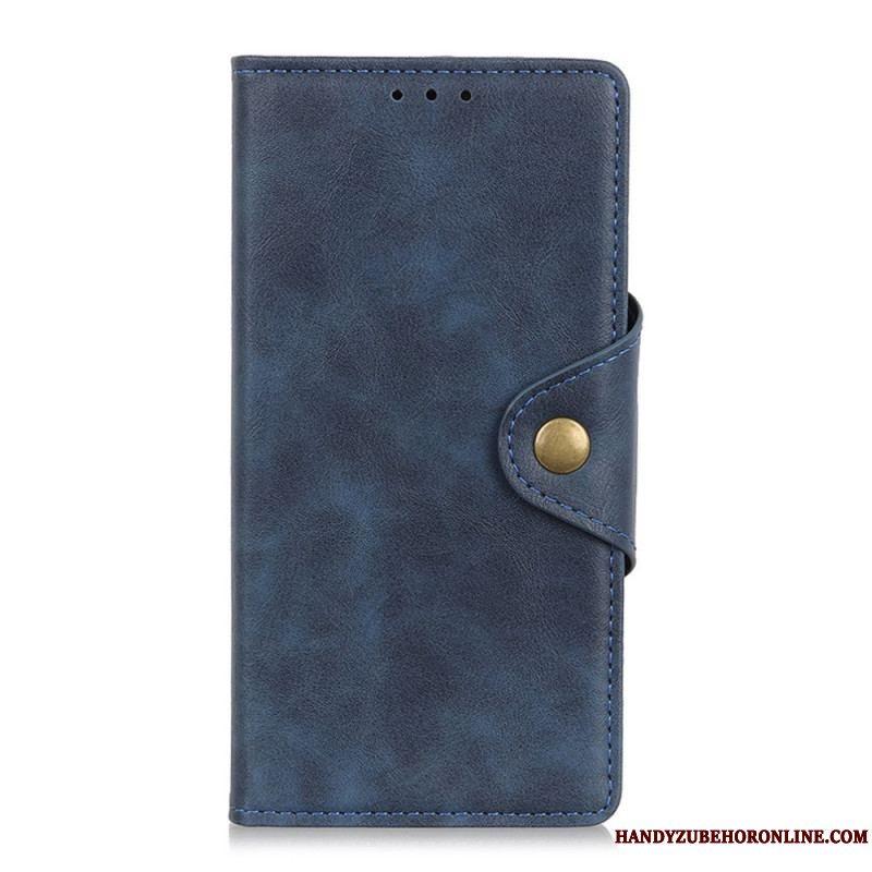 Flip Cover Xiaomi Redmi Note 11 / 11S Imiteret Læder Knap