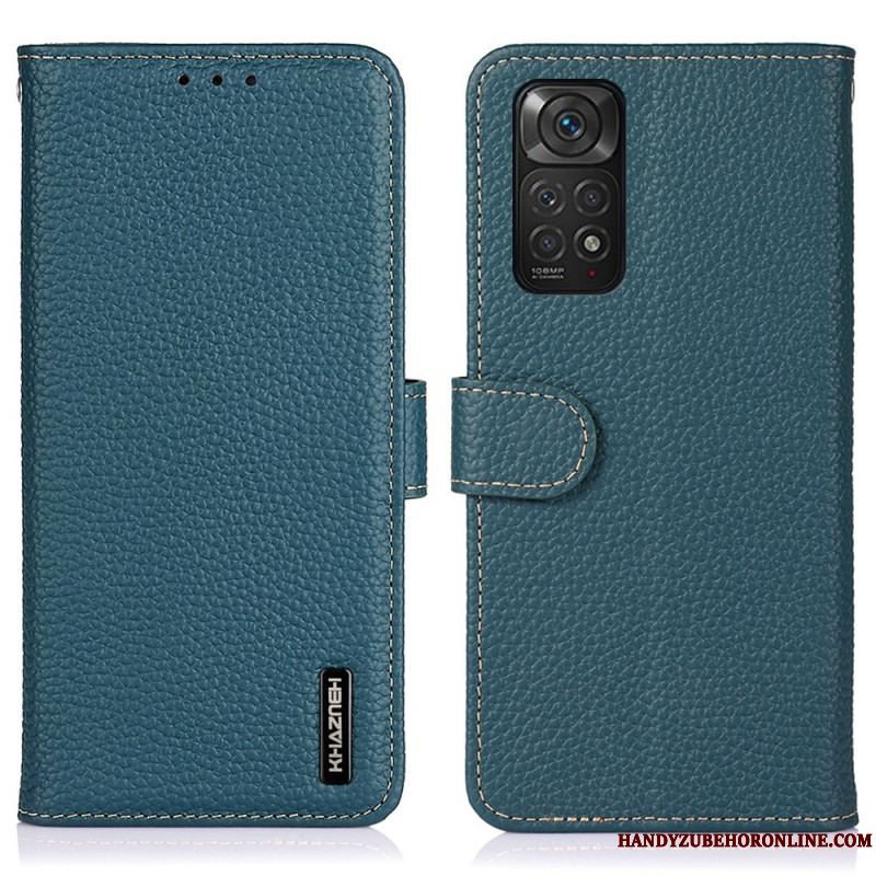 Flip Cover Xiaomi Redmi Note 11 / 11S Khazneh Litchi Læder